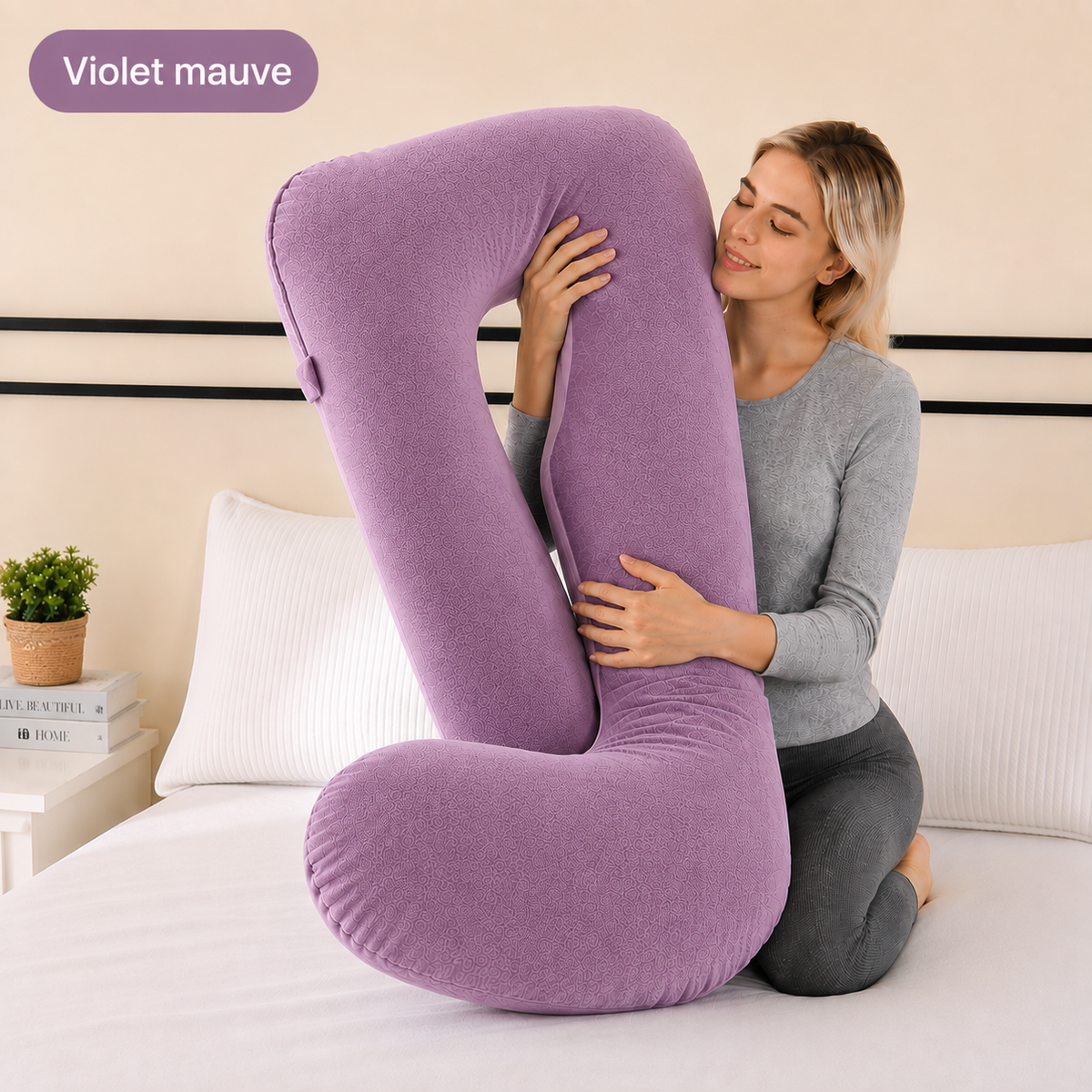 Coussin Ergonomique en U — Soutien Total Dos, Nuque & Jambes