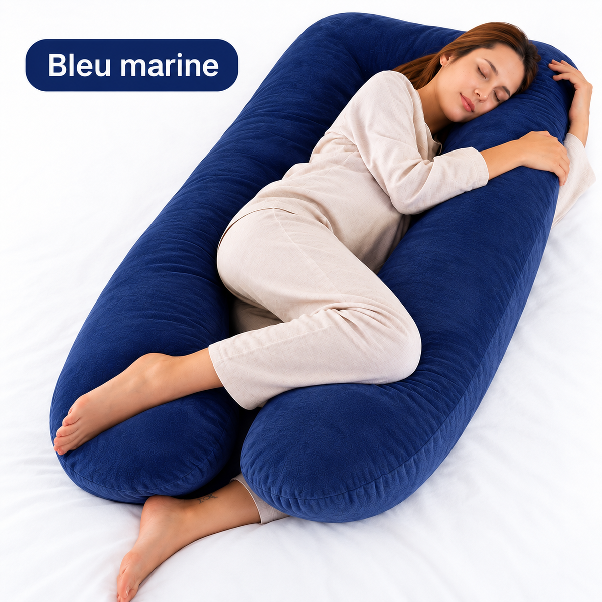 Coussin Ergonomique en U — Soutien Total Dos, Nuque & Jambes