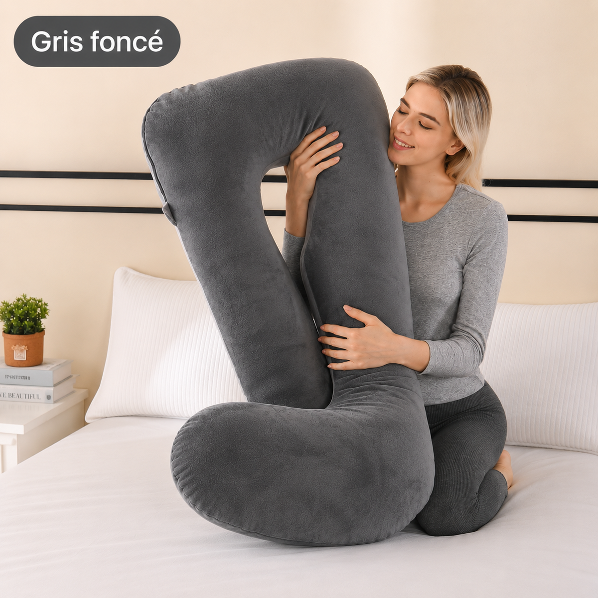 Coussin Ergonomique en U — Soutien Total Dos, Nuque & Jambes