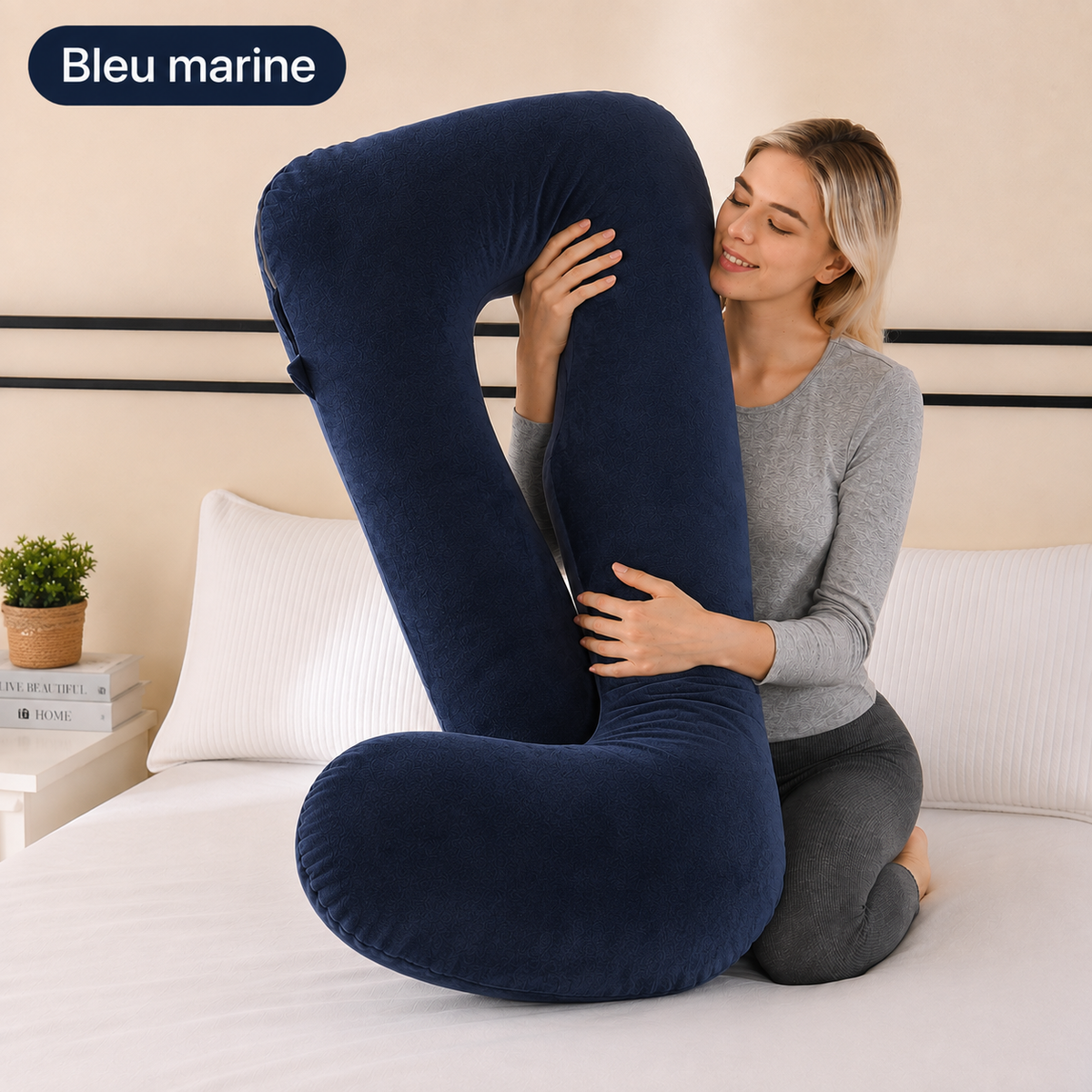 Coussin Ergonomique en U — Soutien Total Dos, Nuque & Jambes
