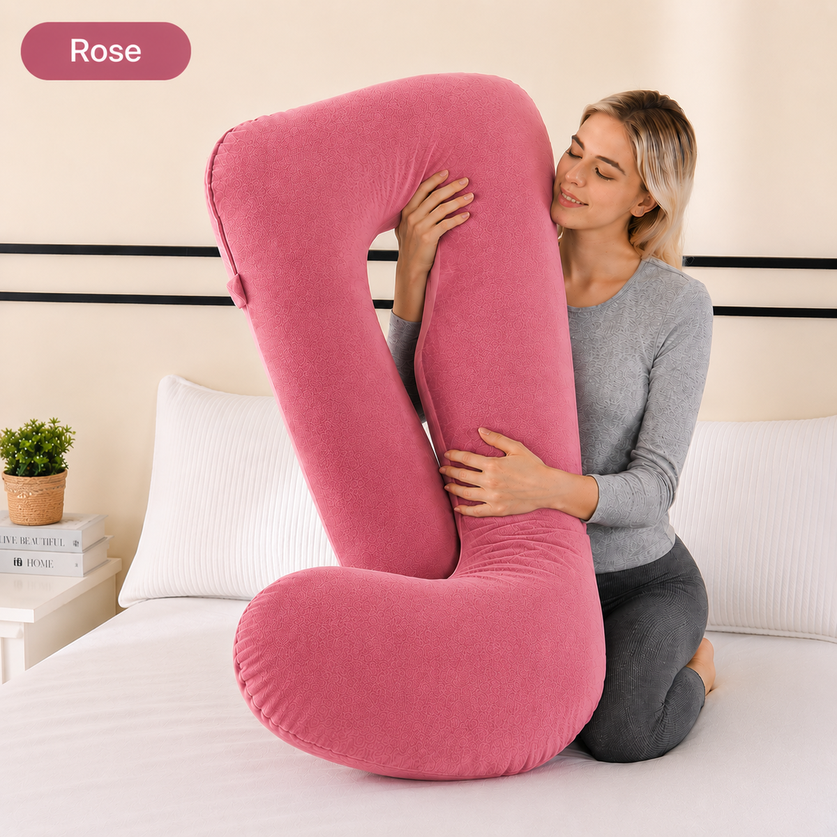Coussin Ergonomique en U — Soutien Total Dos, Nuque & Jambes
